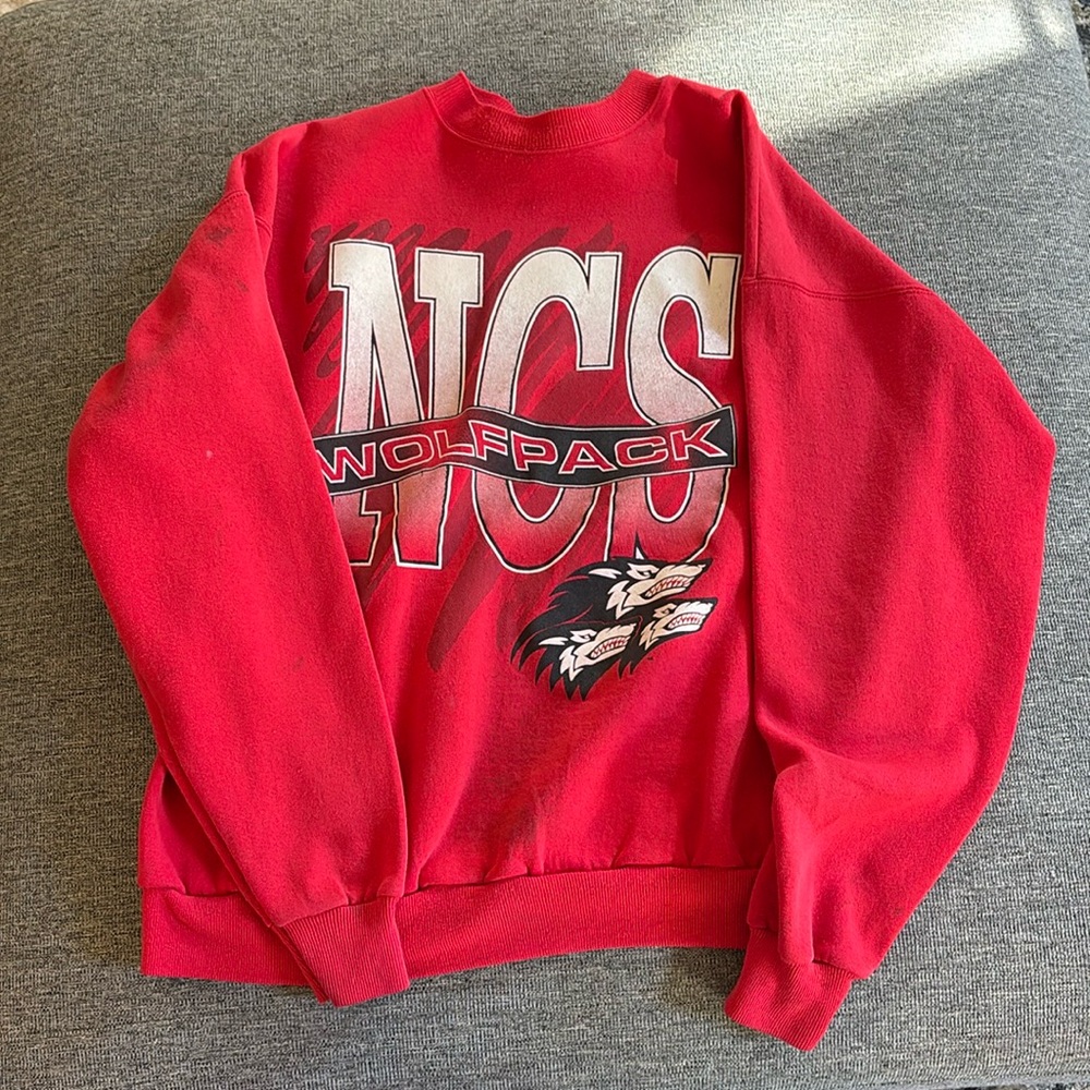 NC STATE WOLFPACK VINTAGE VTG MENS CREWNECK SWEATSHIRT
